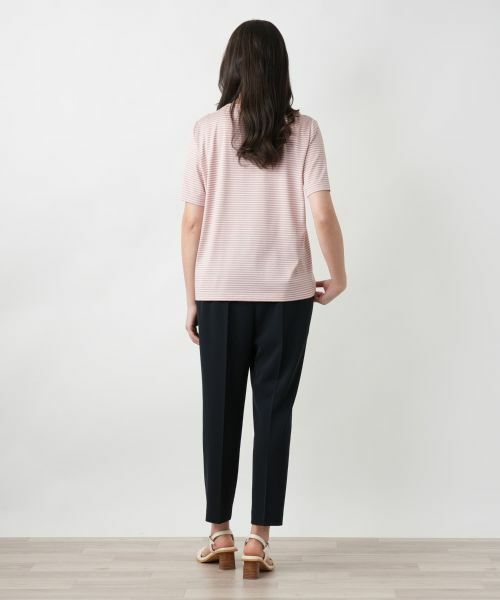 Leilian PLUS HOUSE / レリアンプラスハウス カットソー | 【店舗人気】ナローボーダー刺繍Tシャツ | 詳細12