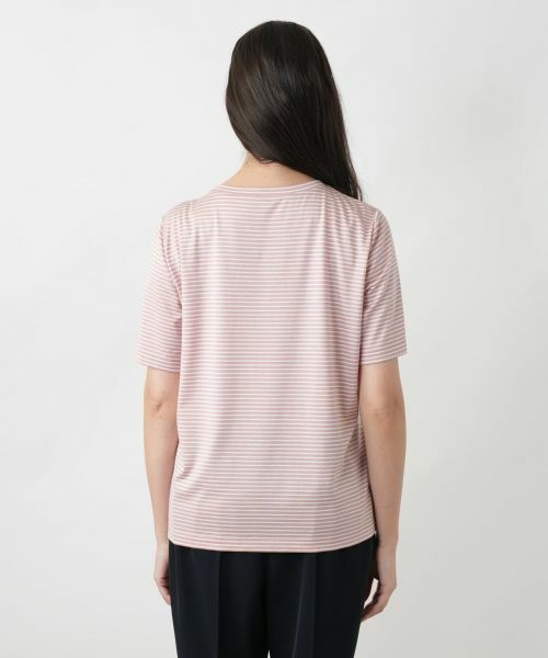 Leilian PLUS HOUSE / レリアンプラスハウス カットソー | 【店舗人気】ナローボーダー刺繍Tシャツ | 詳細15