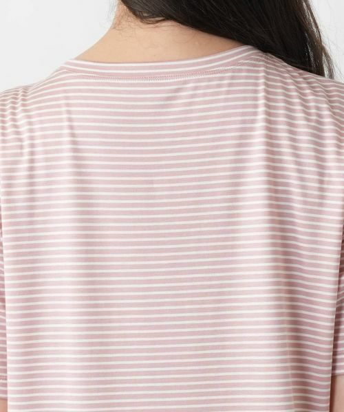 Leilian PLUS HOUSE / レリアンプラスハウス カットソー | 【店舗人気】ナローボーダー刺繍Tシャツ | 詳細17