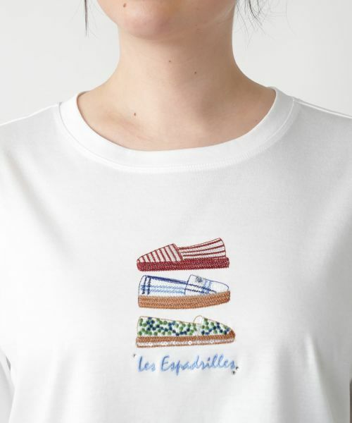 Leilian PLUS HOUSE / レリアンプラスハウス カットソー | 【店舗人気】刺繍クルーネックTシャツ | 詳細10