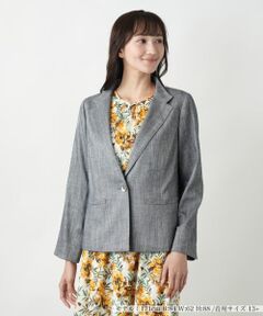 Leilian PLUS HOUSE / レリアンプラスハウス テーラードジャケット | ヘリンボーンジャケット【TEXMODA】