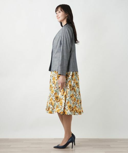 Leilian PLUS HOUSE / レリアンプラスハウス テーラードジャケット | ヘリンボーンジャケット【TEXMODA】 | 詳細2