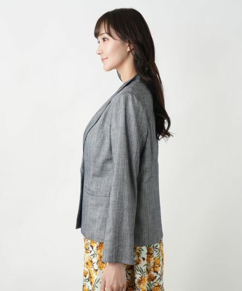 Leilian PLUS HOUSE / レリアンプラスハウス テーラードジャケット | ヘリンボーンジャケット【TEXMODA】 | 詳細5