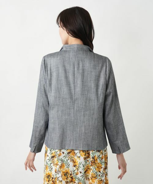 Leilian PLUS HOUSE / レリアンプラスハウス テーラードジャケット | ヘリンボーンジャケット【TEXMODA】 | 詳細6