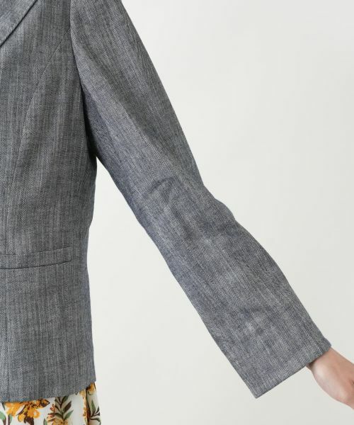 Leilian PLUS HOUSE / レリアンプラスハウス テーラードジャケット | ヘリンボーンジャケット【TEXMODA】 | 詳細9