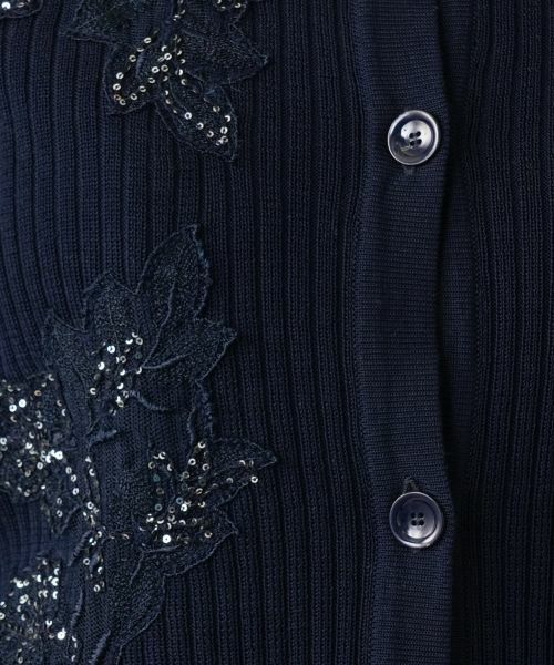 Leilian PLUS HOUSE / レリアンプラスハウス カーディガン・ボレロ | 【店舗人気】フラワーモチーフカーディガン【CORSINI & PROTI】 | 詳細18