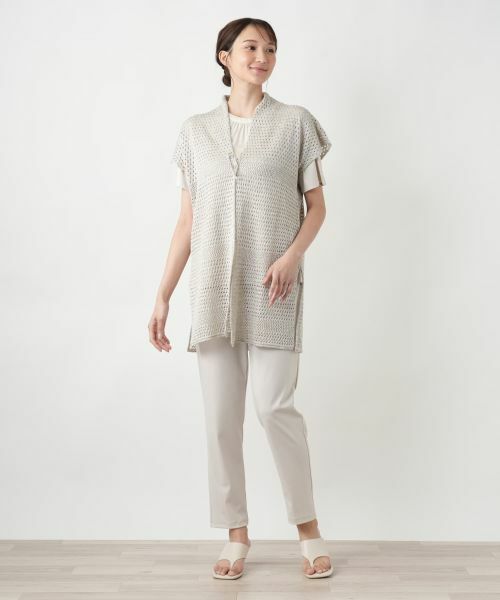 Leilian PLUS HOUSE / レリアンプラスハウス テーラードジャケット | 【店舗人気】ラメニットベスト【CINZIA CALDI】 | 詳細1