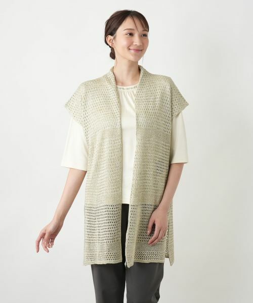 Leilian PLUS HOUSE / レリアンプラスハウス テーラードジャケット | 【店舗人気】ラメニットベスト【CINZIA CALDI】 | 詳細10