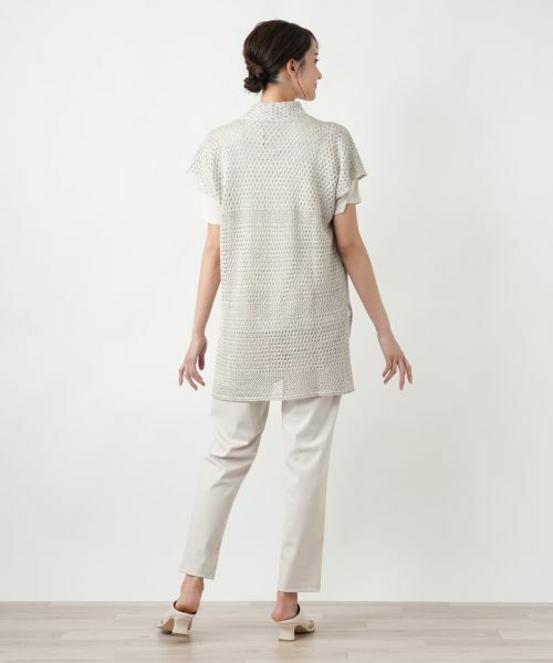 Leilian PLUS HOUSE / レリアンプラスハウス テーラードジャケット | 【店舗人気】ラメニットベスト【CINZIA CALDI】 | 詳細3