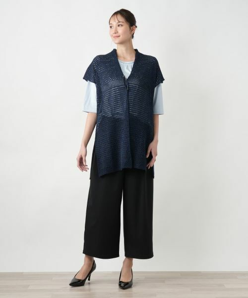 Leilian PLUS HOUSE / レリアンプラスハウス テーラードジャケット | 【店舗人気】ラメニットベスト【CINZIA CALDI】 | 詳細4