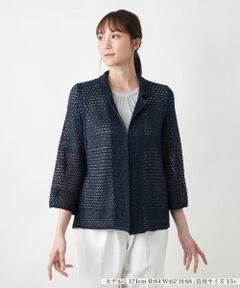 Leilian PLUS HOUSE / レリアンプラスハウス カーディガン・ボレロ | 【店舗人気】ラメニットカーディガン【CINZIA CALDI】