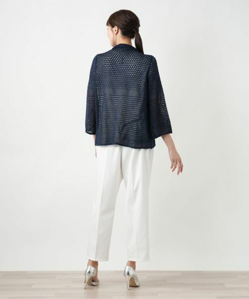 Leilian PLUS HOUSE / レリアンプラスハウス カーディガン・ボレロ | 【店舗人気】ラメニットカーディガン【CINZIA CALDI】 | 詳細3