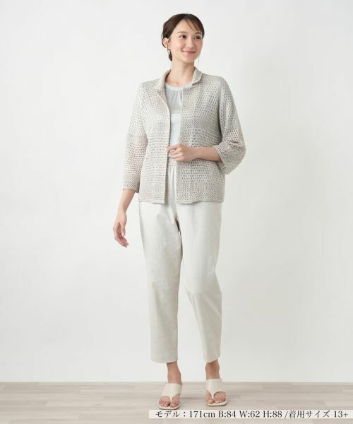 Leilian PLUS HOUSE / レリアンプラスハウス カーディガン・ボレロ | 【店舗人気】ラメニットカーディガン【CINZIA CALDI】 | 詳細7