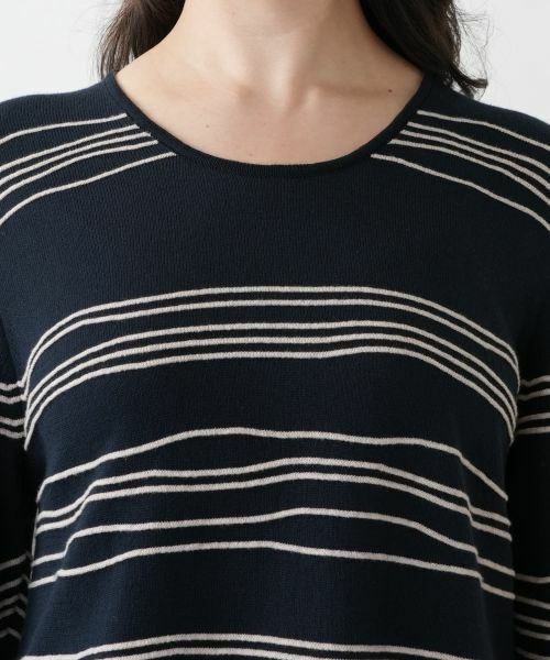 Leilian PLUS HOUSE / レリアンプラスハウス ニット・セーター | 【店舗人気】異素材切替ニット【CINZIA CALDI】 | 詳細10