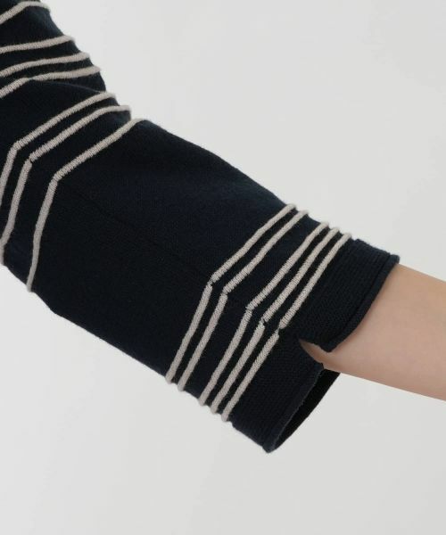 Leilian PLUS HOUSE / レリアンプラスハウス ニット・セーター | 【店舗人気】異素材切替ニット【CINZIA CALDI】 | 詳細13