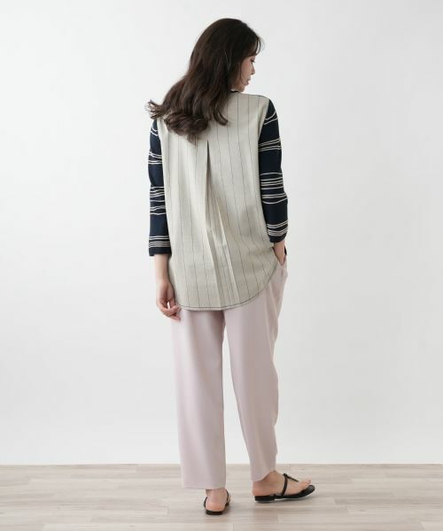 Leilian PLUS HOUSE / レリアンプラスハウス ニット・セーター | 【店舗人気】異素材切替ニット【CINZIA CALDI】 | 詳細6