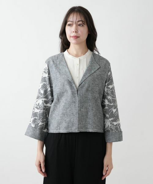 Leilian PLUS HOUSE / レリアンプラスハウス テーラードジャケット | 【店舗人気】ショートジャケット【CINZIA CALDI】 | 詳細7