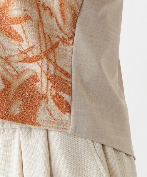Leilian PLUS HOUSE / レリアンプラスハウス テーラードジャケット | ボタニカル柄ジャケット【CINZIA CALDI】 | 詳細15