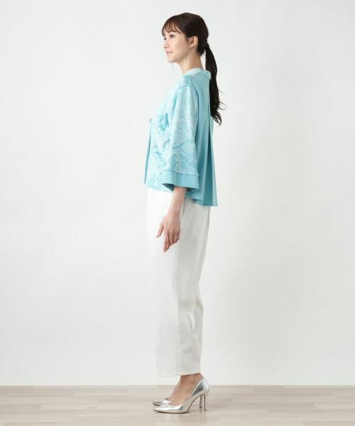 Leilian PLUS HOUSE / レリアンプラスハウス テーラードジャケット | ボタニカル柄ジャケット【CINZIA CALDI】 | 詳細2