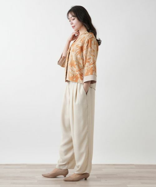 Leilian PLUS HOUSE / レリアンプラスハウス テーラードジャケット | ボタニカル柄ジャケット【CINZIA CALDI】 | 詳細5