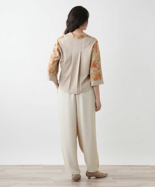 Leilian PLUS HOUSE / レリアンプラスハウス テーラードジャケット | ボタニカル柄ジャケット【CINZIA CALDI】 | 詳細6