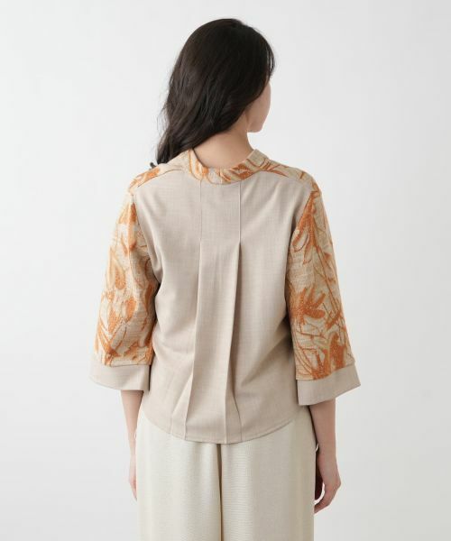 Leilian PLUS HOUSE / レリアンプラスハウス テーラードジャケット | ボタニカル柄ジャケット【CINZIA CALDI】 | 詳細9