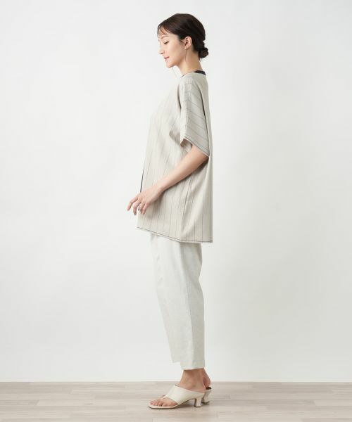 Leilian PLUS HOUSE / レリアンプラスハウス シャツ・ブラウス | ラップ風切替ブラウス【CINZIA CALDI】 | 詳細13