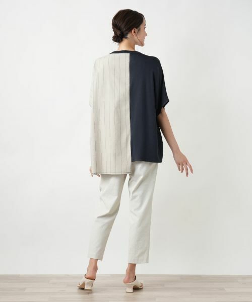 Leilian PLUS HOUSE / レリアンプラスハウス シャツ・ブラウス | ラップ風切替ブラウス【CINZIA CALDI】 | 詳細14