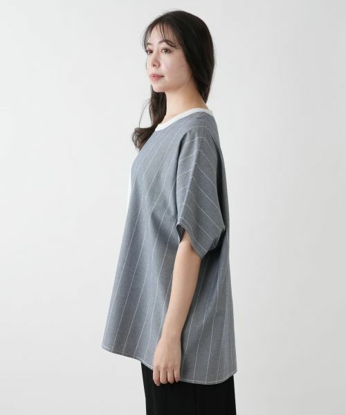 Leilian PLUS HOUSE / レリアンプラスハウス シャツ・ブラウス | ラップ風切替ブラウス【CINZIA CALDI】 | 詳細5