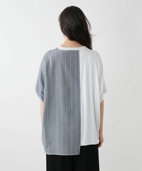 Leilian PLUS HOUSE / レリアンプラスハウス シャツ・ブラウス | ラップ風切替ブラウス【CINZIA CALDI】 | 詳細6