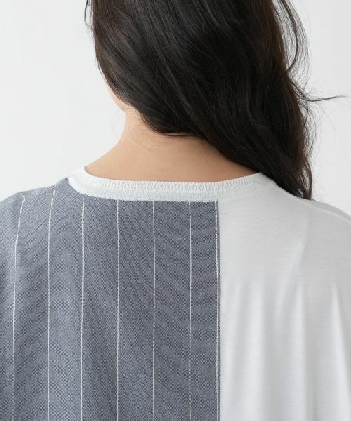 Leilian PLUS HOUSE / レリアンプラスハウス シャツ・ブラウス | ラップ風切替ブラウス【CINZIA CALDI】 | 詳細8