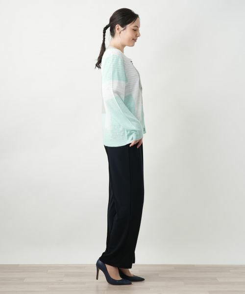 Leilian PLUS HOUSE / レリアンプラスハウス カーディガン・ボレロ | カラーブロックカーディガン【HAND】 | 詳細16