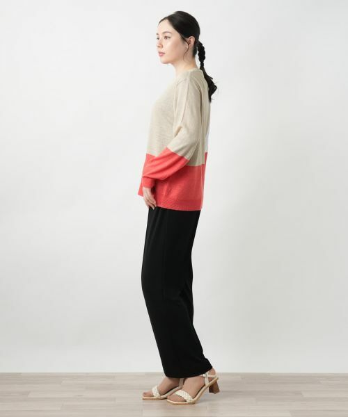 Leilian PLUS HOUSE / レリアンプラスハウス カーディガン・ボレロ | カラーブロックカーディガン【HAND】 | 詳細2