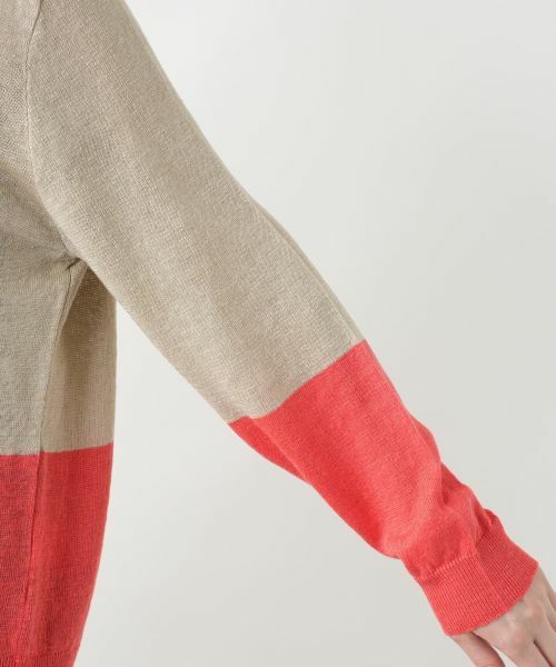 Leilian PLUS HOUSE / レリアンプラスハウス カーディガン・ボレロ | カラーブロックカーディガン【HAND】 | 詳細9