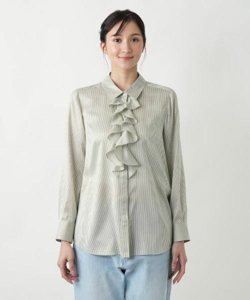 Leilian PLUS HOUSE / レリアンプラスハウス シャツ・ブラウス | フリルデザインブラウス | 詳細7