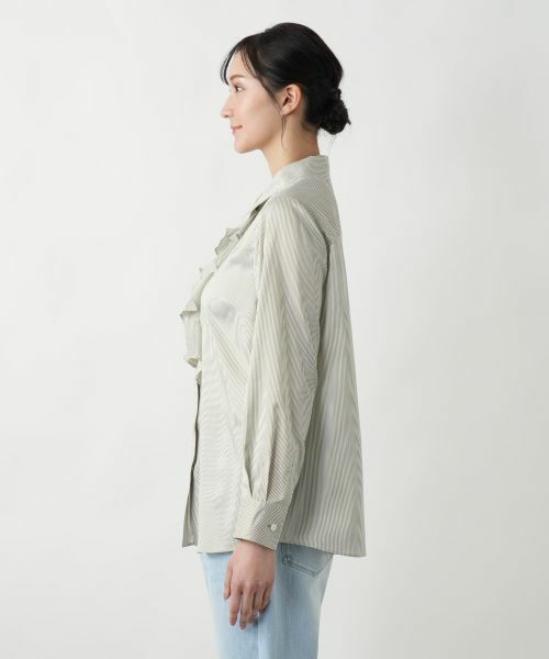 Leilian PLUS HOUSE / レリアンプラスハウス シャツ・ブラウス | フリルデザインブラウス | 詳細8