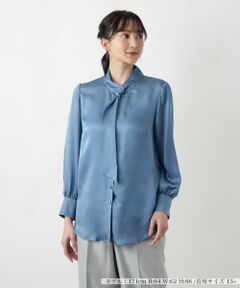 Leilian PLUS HOUSE / レリアンプラスハウス シャツ・ブラウス | 【店舗人気】ボウタイブラウス【BOURGE】