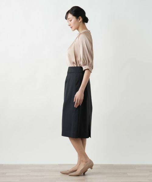 Leilian PLUS HOUSE / レリアンプラスハウス ミニ・ひざ丈スカート | 【店舗人気】タイトミディスカート | 詳細2