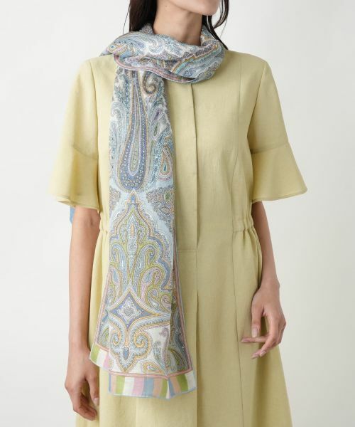 Leilian PLUS HOUSE / レリアンプラスハウス マフラー・ショール・スヌード・ストール | プリントストール【BINDA】 | 詳細5