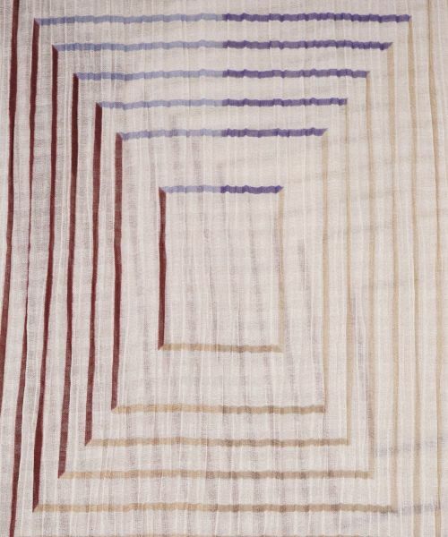 Leilian PLUS HOUSE / レリアンプラスハウス マフラー・ショール・スヌード・ストール | 幾何学柄ストール【FASAC】 | 詳細1