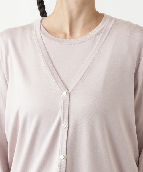 Leilian PLUS HOUSE / レリアンプラスハウス カーディガン・ボレロ | 【店舗人気】Vネックカーディガン【BOURGE】【BOURGE】 | 詳細13