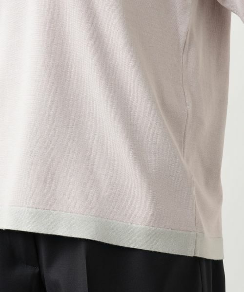 Leilian PLUS HOUSE / レリアンプラスハウス ニット・セーター | ライン配色半袖ニット | 詳細16