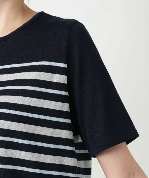 Leilian PLUS HOUSE / レリアンプラスハウス ニット・セーター | 【店舗人気】ラメボーダーニット【ROCHAS Premiere】 | 詳細12