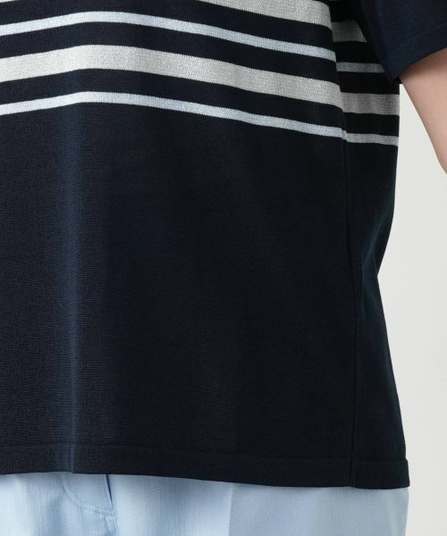 Leilian PLUS HOUSE / レリアンプラスハウス ニット・セーター | 【店舗人気】ラメボーダーニット【ROCHAS Premiere】 | 詳細13