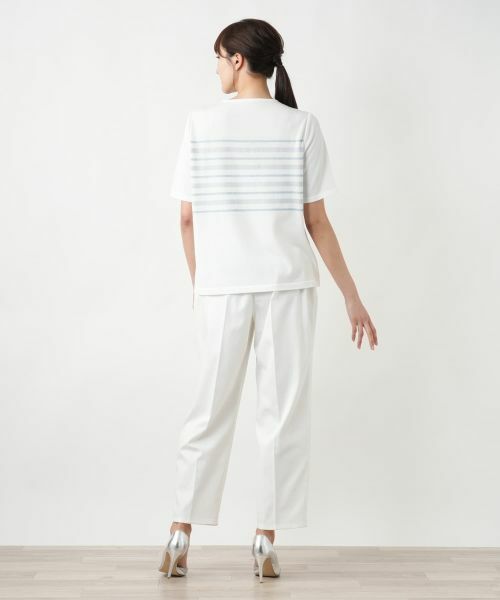 Leilian PLUS HOUSE / レリアンプラスハウス ニット・セーター | 【店舗人気】ラメボーダーニット【ROCHAS Premiere】 | 詳細3