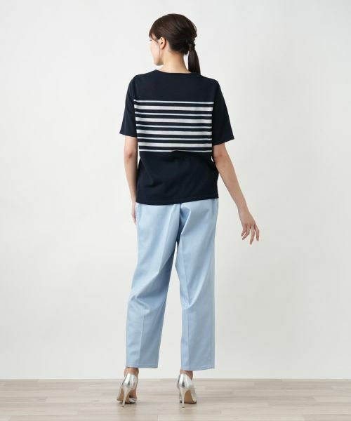 Leilian PLUS HOUSE / レリアンプラスハウス ニット・セーター | 【店舗人気】ラメボーダーニット【ROCHAS Premiere】 | 詳細6