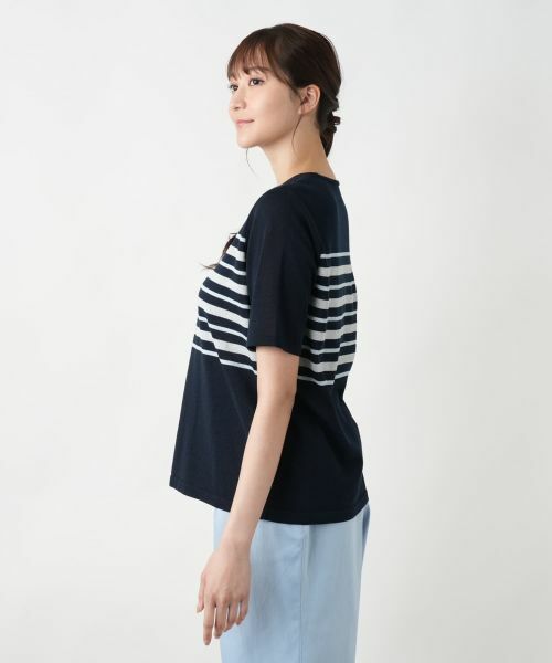 Leilian PLUS HOUSE / レリアンプラスハウス ニット・セーター | 【店舗人気】ラメボーダーニット【ROCHAS Premiere】 | 詳細8