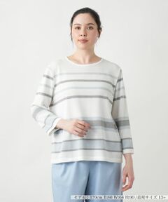 Leilian PLUS HOUSE / レリアンプラスハウス ニット・セーター | 【店舗人気】ラメマルチボーダーニット【ROCHAS Premiere】