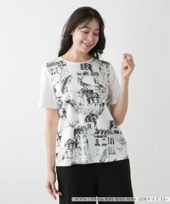 Leilian PLUS HOUSE / レリアンプラスハウス Tシャツ | 【店舗人気】プリントTシャツ【ROCHAS Premiere】