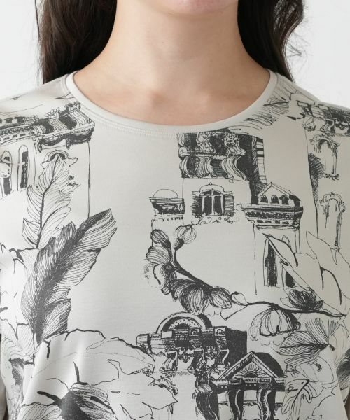 Leilian PLUS HOUSE / レリアンプラスハウス Tシャツ | 【店舗人気】プリントTシャツ【ROCHAS Premiere】 | 詳細10